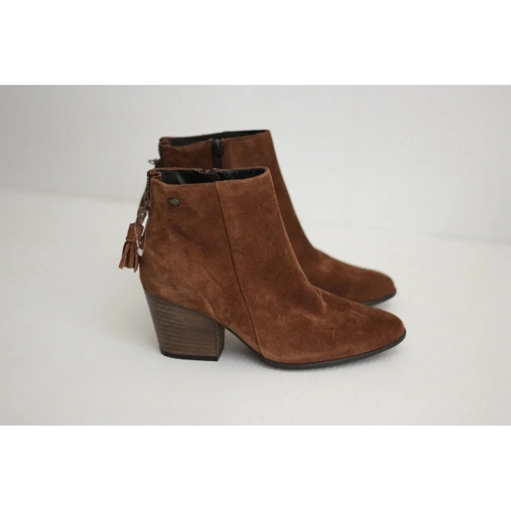 BROWN OAK SUEDE PAUL GREEN JADA  Thermo Water Resistant boots sz8.5 NEW pricefir